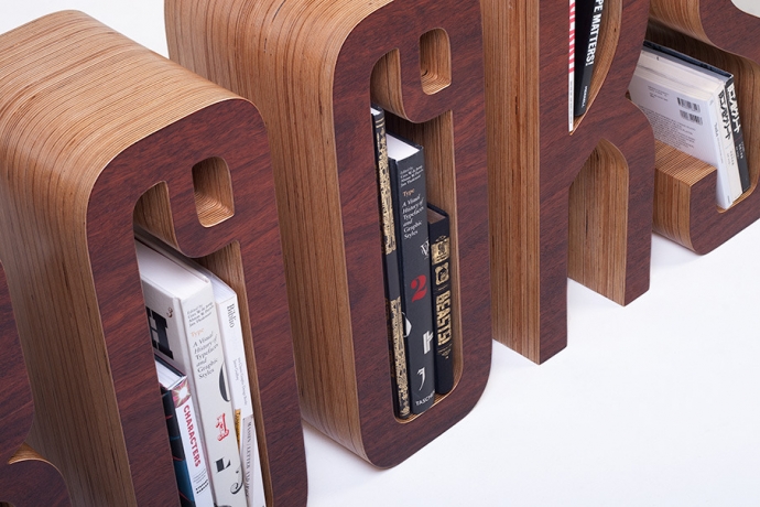 The Books Shelf - bardzo wymowny regał - design, regał