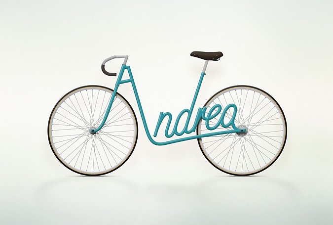 Podpisany rower - design, rower