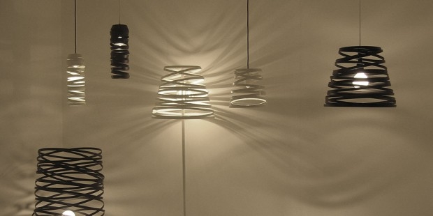 Zakrcone lampy - design, lampa