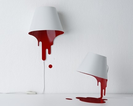 Rozlane lampy - design, lampa
