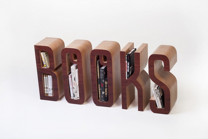 The Books Shelf - bardzo wymowny regał - design, regał