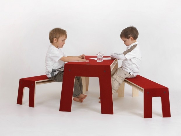 Stolik i awka dla dzieci - design