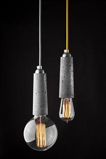 Designerska betonowa lampa wiszca #12