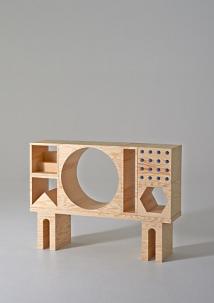 ROOM Collection - regał z drewnianych klocków