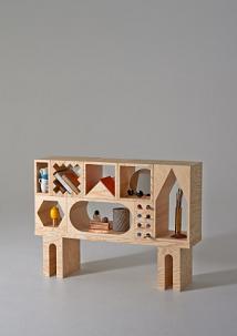 ROOM Collection - regał z drewnianych klocków - 4