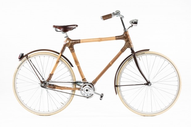 Ręcznie wykonany bambusowy rower!