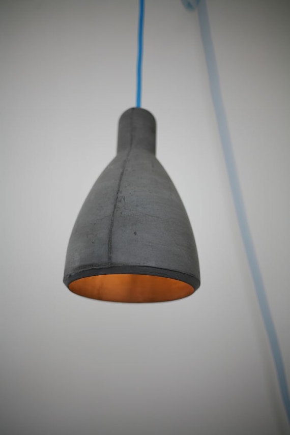 Designerska betonowa lampa wiszca #3