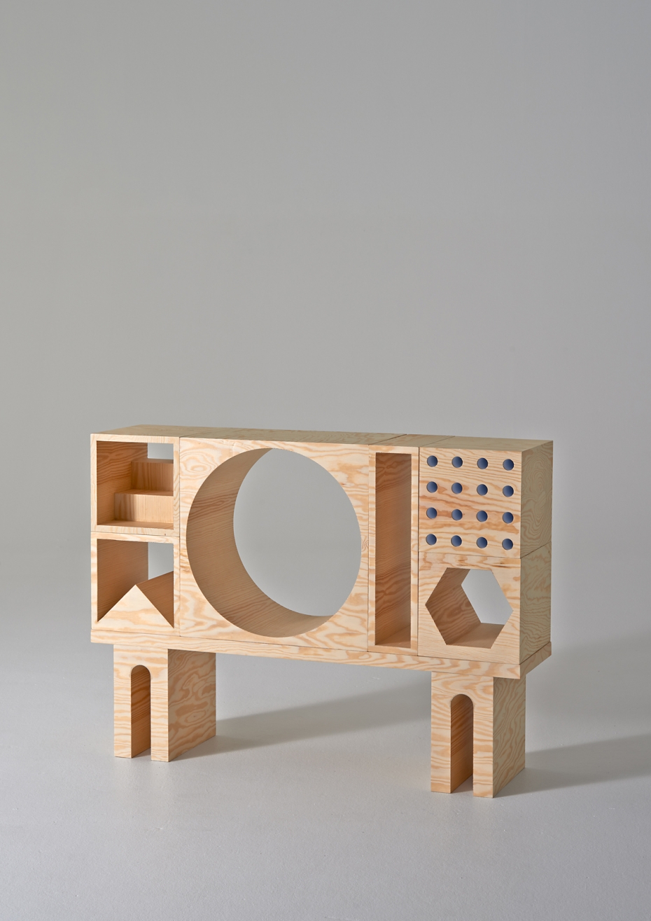 ROOM Collection - regał z drewnianych klocków - 3