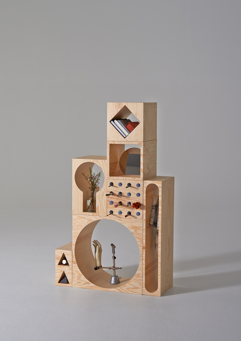 ROOM Collection - regał z drewnianych klocków - 6